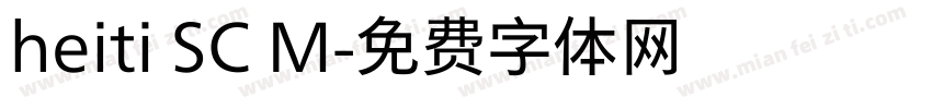 heiti SC M字体转换